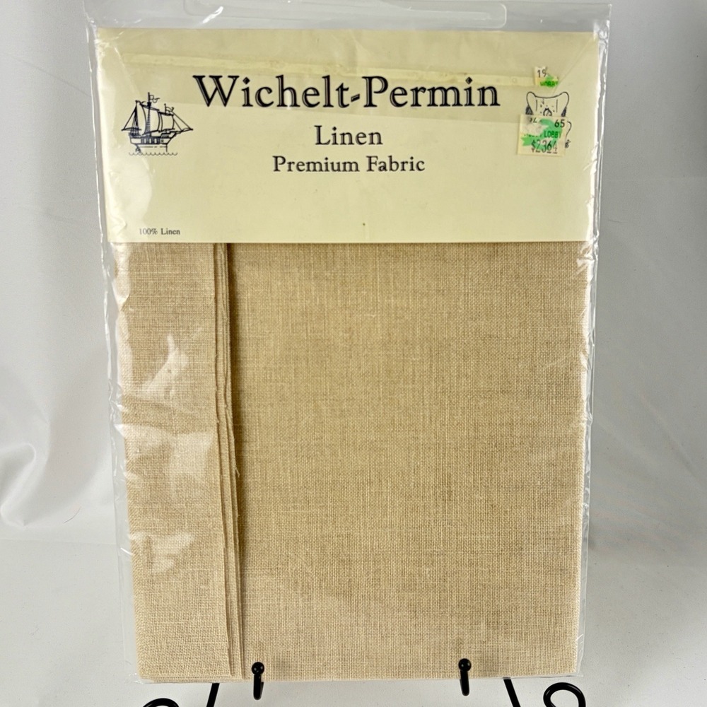 Wichelt Permin Copenhagen Linen Lambswool 1/2 yard 32 count Needlework Denmark